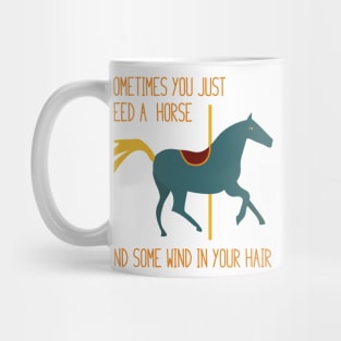 Funny Horse Wind in Your Hair Mug